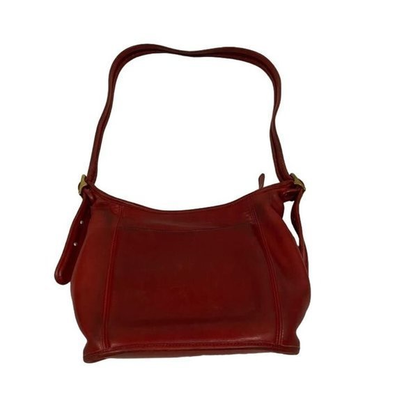Coach Vintage Legacy Slim Duffle‎ Red Leather 9816 - Picture 1 of 15
